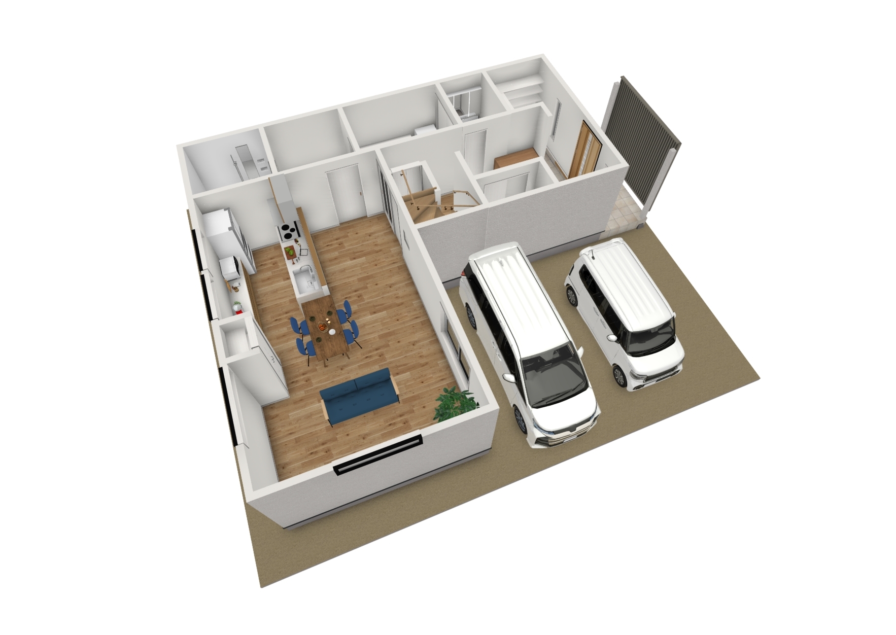 3Dで間取りを確認