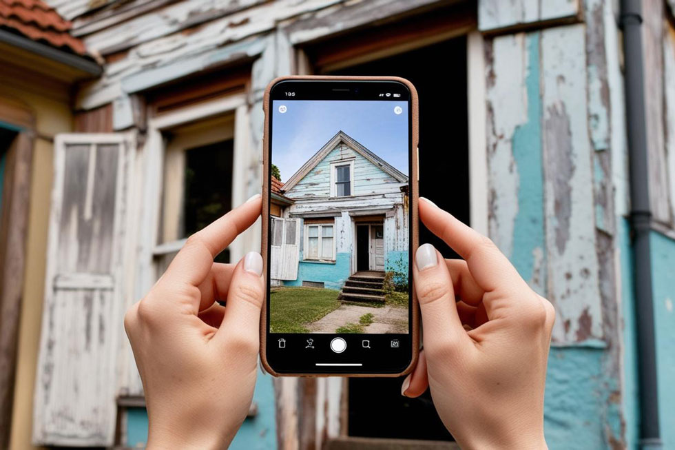 査定物件をスマホ撮影